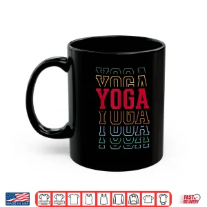 Mug Yoga Funny Layered Text Instructor Coach Shirt