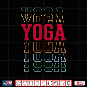 Design Yoga Funny Layered Text Instructor Coach Shirt