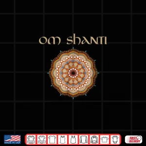 Design Yoga Teacher Shirt OM Shanti Reiki Holistic Healer Shirt