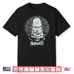 Buddha Yoga Shirt Yoga Namaste Tshirt Gift For Men & Women