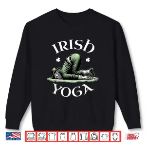 Sweatshirt Irish Yoga Festive Green St. Paddys Day Humor Shirt
