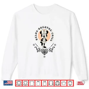 Sweatshirt Minnie Mouse Yoga Relax Breath Chill Shirt
