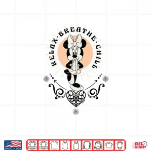 Design Minnie Mouse Yoga Relax Breath Chill Shirt