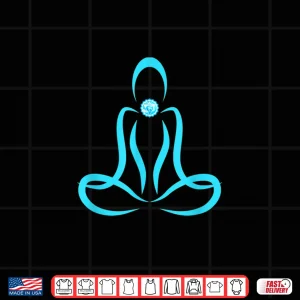 Design Positive Vibe Throat Chakra Yoga Meditation Spiritual Shirt