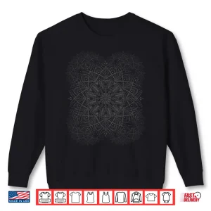 Sweatshirt Sacred Fractal Geometry Art Good Vibe Mandala Shirt