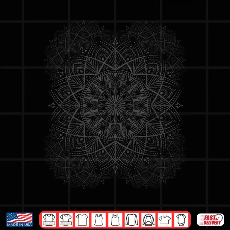 Design Sacred Fractal Geometry Art Good Vibe Mandala Shirt