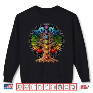 Sweatshirt Tree Of Life Chakra Symbols Zen Yoga Meditation Spiritual Shirt