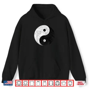 Hoodie Yin Yang Symbol Tao Taijitu Yoga Peace Love Shirt