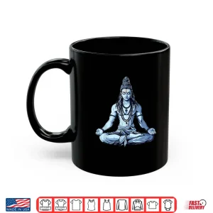 Mug Yoga Inspired Shiva Mahadev Sitting Pose for Hinduism Shirt