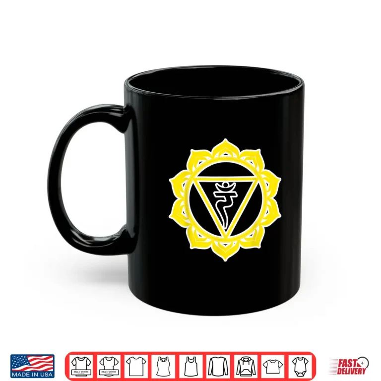 Mug Yoga Manipura Solar Plexus Wisdom Power Yellow Chakra Shirt