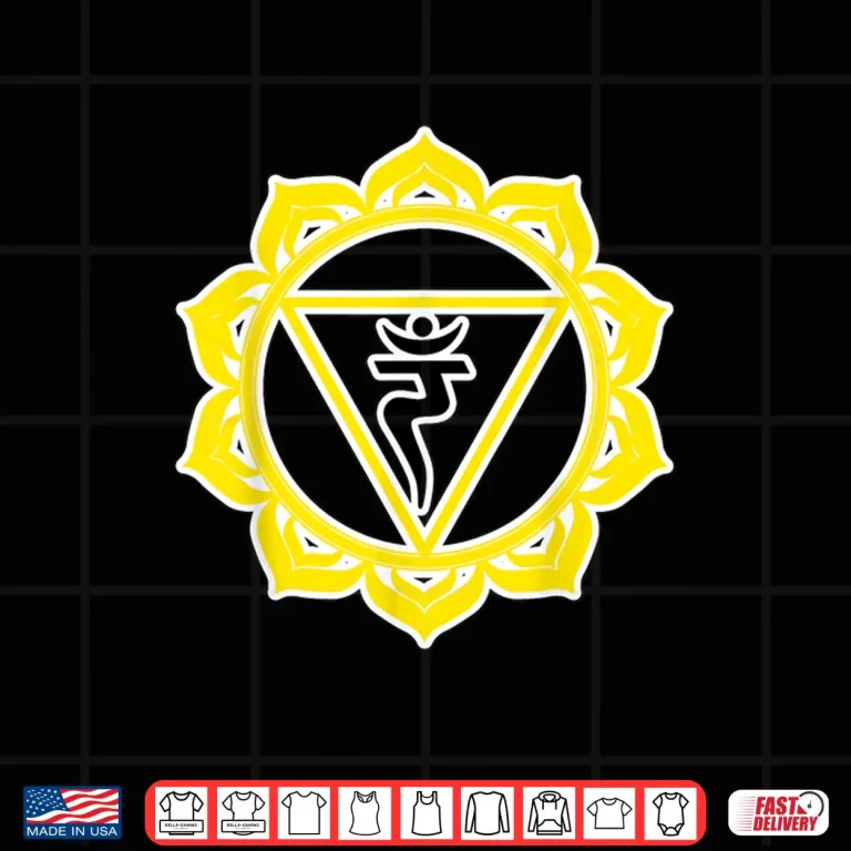 Design Yoga Manipura Solar Plexus Wisdom Power Yellow Chakra Shirt