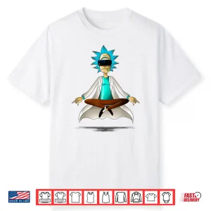 Mademark X Rick And Morty Rick And Morty Pop Socket Virtual Meditation Shirt