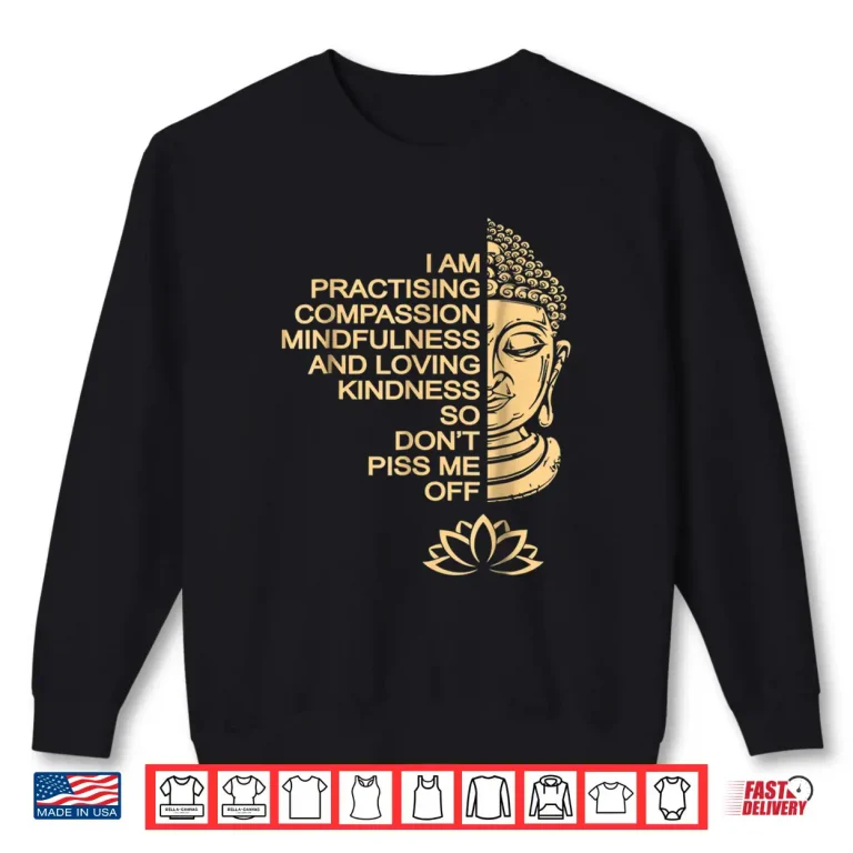 Sweatshirt Meditation Buddha T Shirt gift idea for men and women
