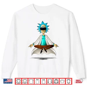 Sweatshirt Mademark x Rick and Morty Rick and Morty Pop Socket Virtual Meditation Shirt