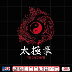 Design Tai Chi Chuan Spiritual Meditation Mind Body Wellness Shirt