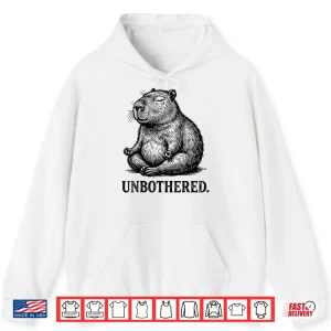 Hoodie Unbothered Capybara Meditation Shirt