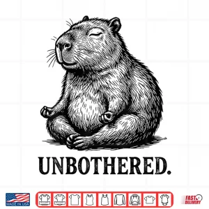 Design Unbothered Capybara Meditation Shirt