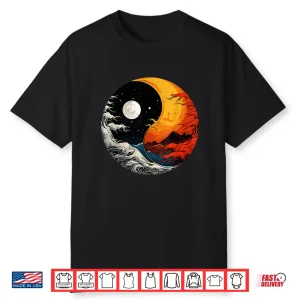 Ying Yang Energy Meditation Watercolor Tai Chi Day & Night Shirt