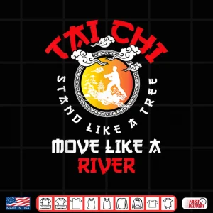 Design Tai Chi Stand Like A Tree Mind Body Spiritual Meditation Shirt