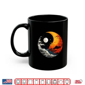 Mug Ying Yang Energy Meditation Watercolor Tai Chi Day Night Shirt