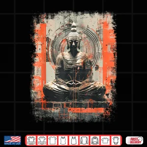 Design Buddhist Monk Yin Yang Zen Meditation Buddha Shirt