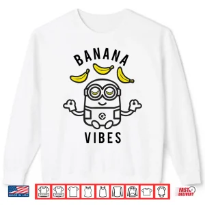 Sweatshirt Despicable Me Minions Banana Vibes Meditation Minion Sketch Shirt