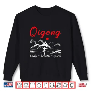 Sweatshirt Qigong Body Breath Spirit Chinese Exercises Meditation Shirt