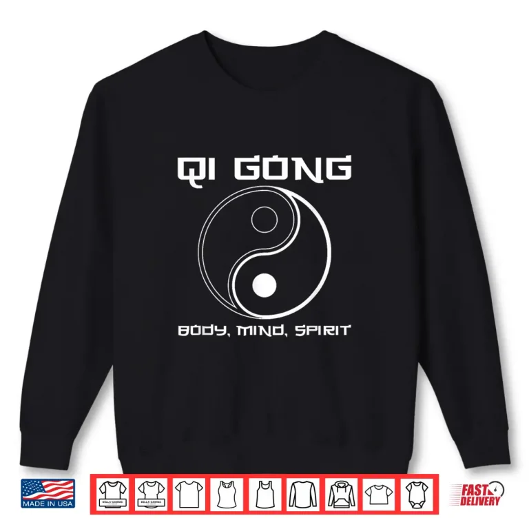 Sweatshirt Qigong Body Mind Spirit Chinese Martial Arts Meditation Shirt