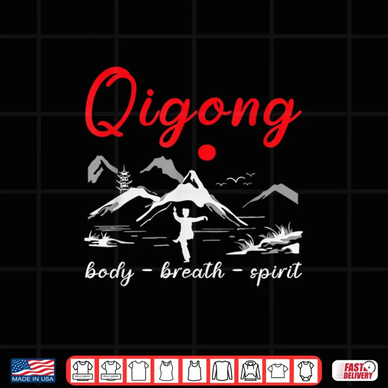 Design Qigong Body Breath Spirit Chinese Exercises Meditation Shirt