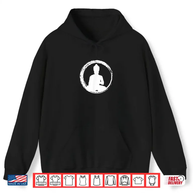Hoodie Zen Symbol Buddha Design Gautama Buddha Meditation Shirt