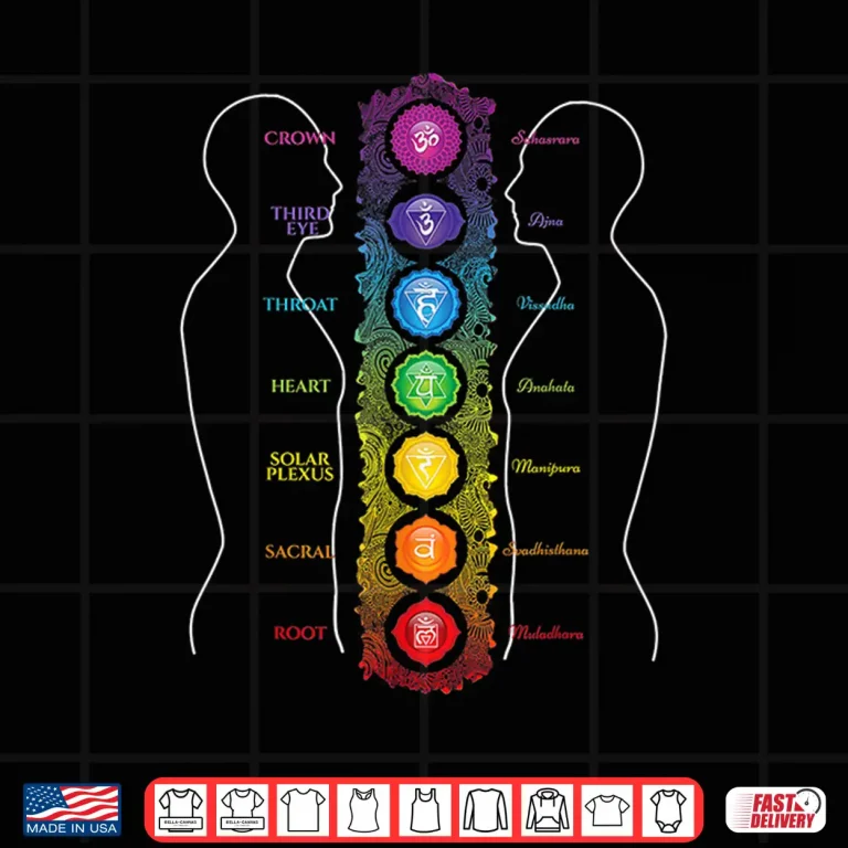 Design 7 Seven Chakras Yoga Shirt