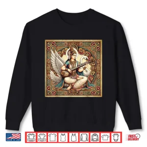 Sweatshirt Hindu Goddess Saraswati Hinduism Mythology Vintage Shirt