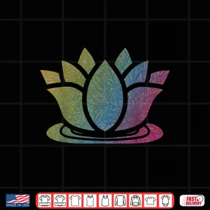 Design Lotus Flower Yoga Meditation Namaste Cute Gift Shirt