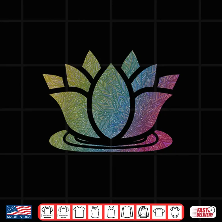 Design Lotus Flower Yoga Meditation Namaste Cute Gift Shirt