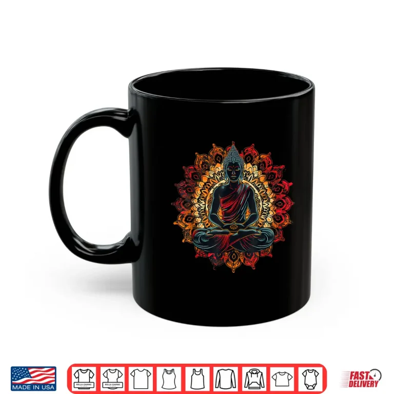 Mug Meditation Hindu Zen Buddha Mandala Spiritual Buddhist Shirt