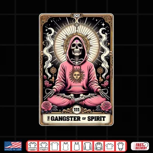 Design The Gangster of Spirit Skull Pink Gangster Spiritual Zen Shirt