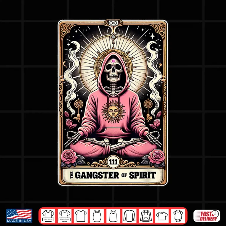 Design The Gangster of Spirit Skull Pink Gangster Spiritual Zen Shirt