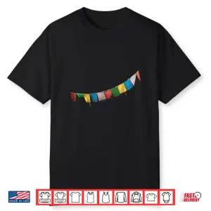 Tibetan Prayer Flag Shirt Meditation & Qi Gong Shirt