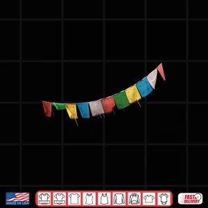 Design Tibetan Prayer Flag Shirt Meditation Qi Gong Shirt