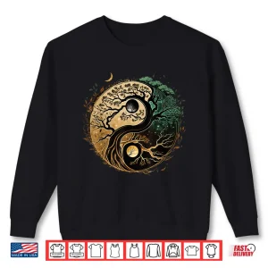 Sweatshirt Yin Yang Bonsai on Spiritual Tree of Life Shirt