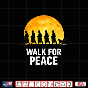 Design Walk for Aloka Peace Walking Monks Zen Art Shirt