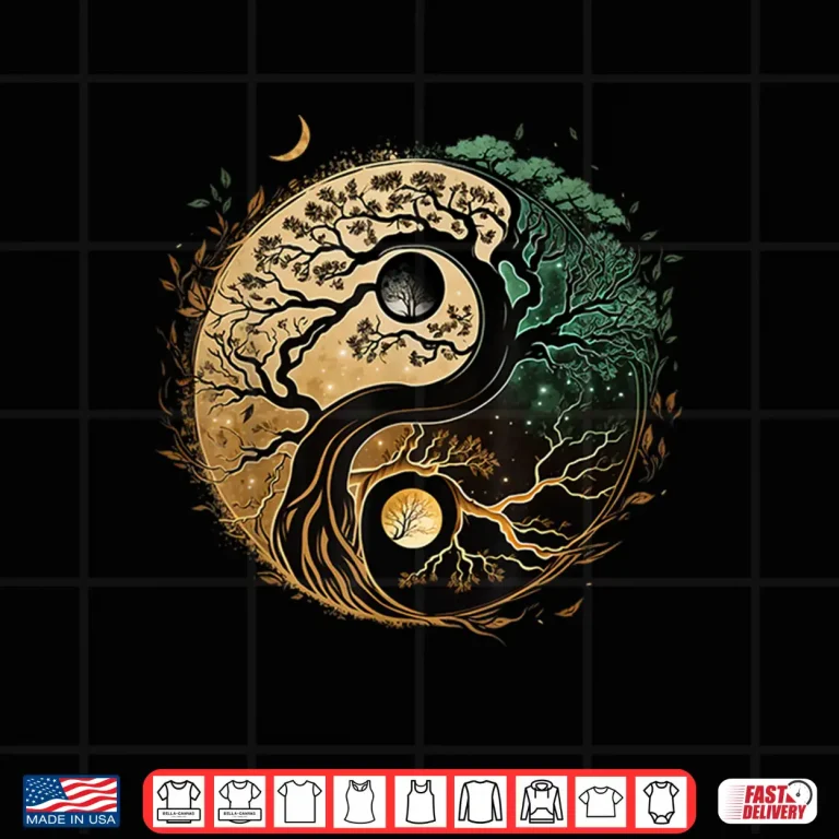 Design Yin Yang Bonsai on Spiritual Tree of Life Shirt