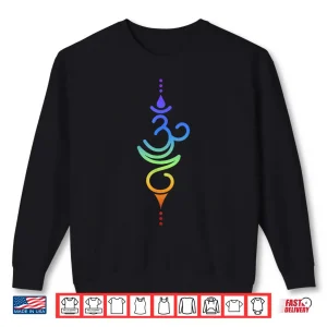 Sweatshirt Colorful Om Symbol Spiritual Energy Design Shirt