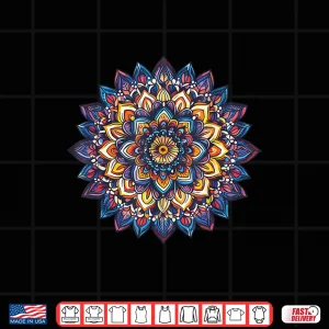 Design Colorful Sacred Mandala Yoga Shirt