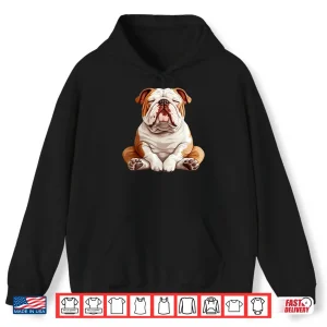 Hoodie English Bulldog Dog Meditation Yoga Shirt