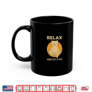 Mug Funny cat Graphic Yoga Zen meditation Shirt Shirt