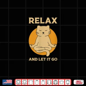 Design Funny cat Graphic Yoga Zen meditation Shirt Shirt