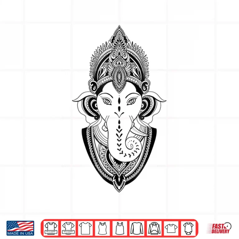 Design Ganesha God deity Indian India yoga meditation t shirt