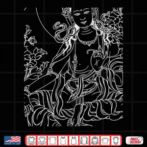 Design Green Tara Tibetan Buddhism Meditation Deity Mantra T Shirt