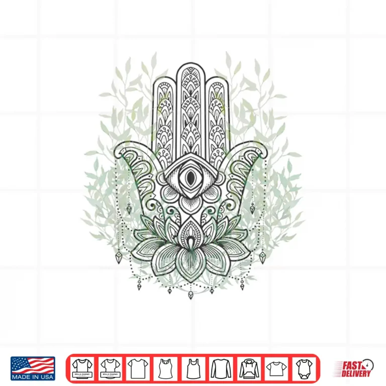 Design Hand of Fatima Hamsa S XXXL Yoga Meditation Shirt